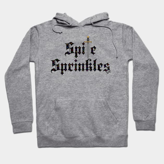 Spite Sprinkles - Black Hoodie by Hyena Arts